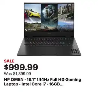 Best Buy Hp omen - 16.1 144hz full hd gaming laptop - intel core i7 - 16gb memory - nvidia geforce rtx 4050 - 1tb ssd - shadow black offer