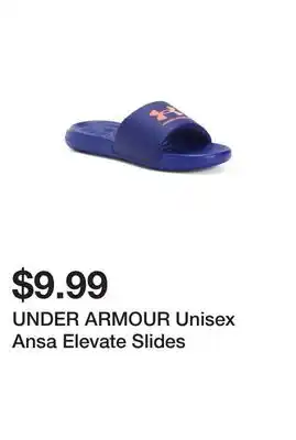 Marshalls Under armour unisex ansa elevate slides offer