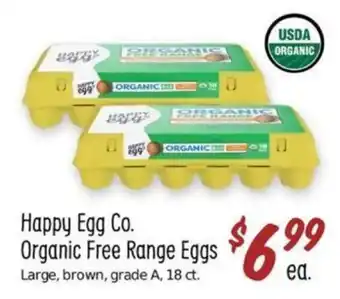 Sprouts Farmers Market Happy Egg Co. Organic Free Range Eggs offer