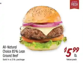 Sprouts Farmers Market All-Natural Choice 85% Lean Ground Beef offer