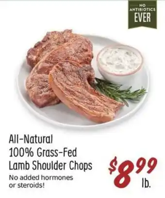 Sprouts Farmers Market All-Natural 100% Grass-Fed Lamb Shoulder Chops offer