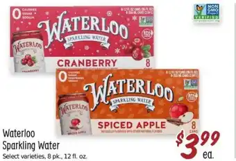 Sprouts Farmers Market Waterloo Sparkling Water Select varieties, 8 pk., 12 fl. oz. offer