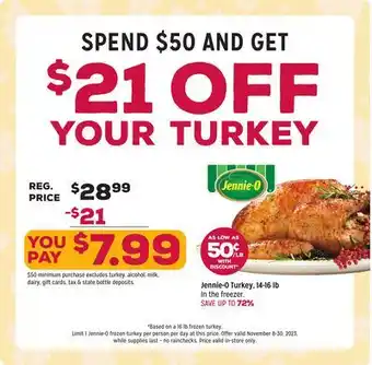 Grocery Outlet Jennie-o turkey offer