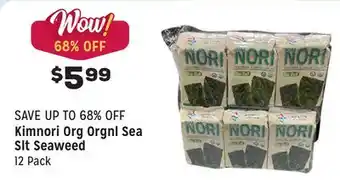 Grocery Outlet Org orgnl sea slt seaweed offer
