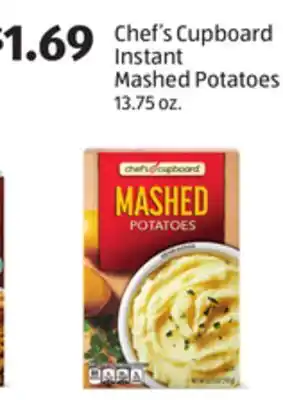 Aldi Chef's cupboard instant mashed potatoes offer