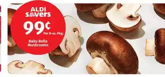 Aldi Baby bella mushrooms offer