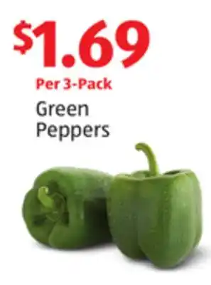 Aldi Green peppers offer
