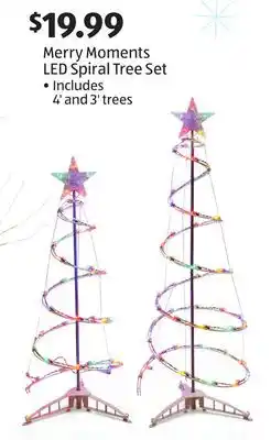 Aldi Merry moments led spiral tree set offer