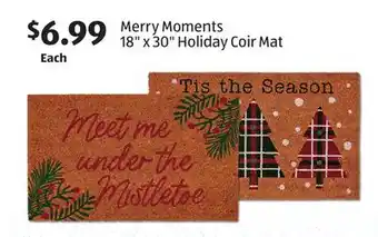 Aldi Merry moments 18 x 30 holiday coir mat offer