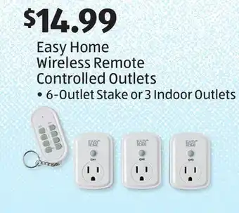 Aldi Easy home wireless remote controlled outlets offer