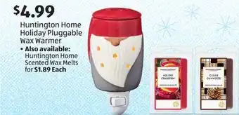 Aldi Huntington home holiday pluggable wax warmer offer