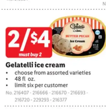 Lidl Gelatelli ice cream offer