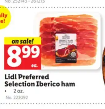 Lidl Lidl preferred selection iberico ham offer