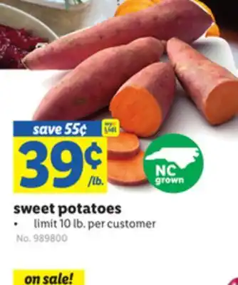 Lidl Sweet potatoes offer