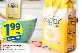 Lidl Granulated sugar offer