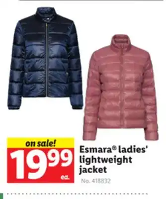 Lidl Esmara ladies' lightweight jacket offer