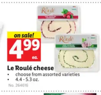 Lidl Le roulé cheese offer