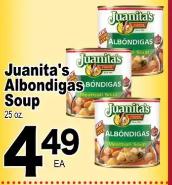 Superior Grocers Juanita's albondigas soup offer