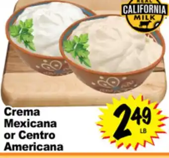 Superior Grocers Crema mexicana or centro americana offer