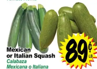 Superior Grocers Mexican or italian squash offer