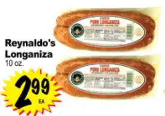 Superior Grocers Reynaldo's longaniza offer
