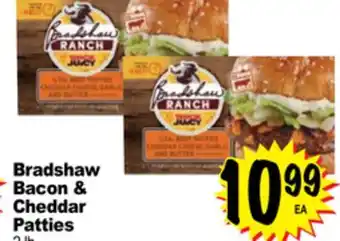 Superior Grocers Bradshaw bacon & cheddar patties offer
