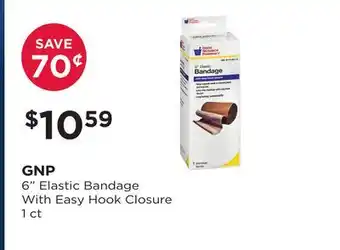 Good Neighbor Pharmacy Gnp 6 elastic bandage with easy hook closure offer