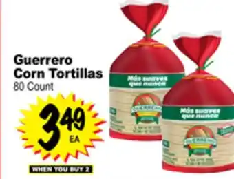 Superior Grocers Guerrero corn tortillas offer