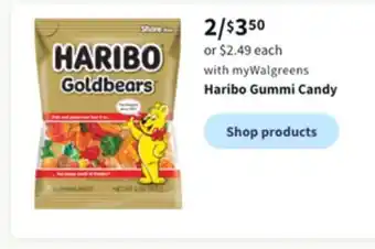 Walgreens Haribo gummi candy offer