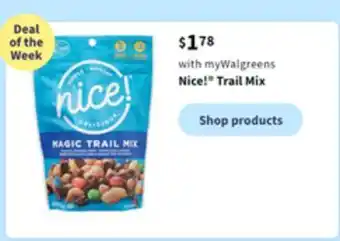 Walgreens Nice! trail mix offer