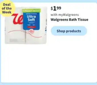 Walgreens Walgreens bath tissue offer