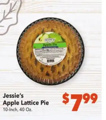 Vallarta Supermarkets Jessie's apple lattice pie offer