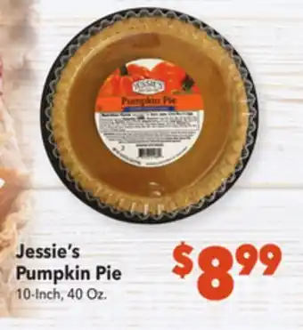 Vallarta Supermarkets Jessie's pumpkin pie offer