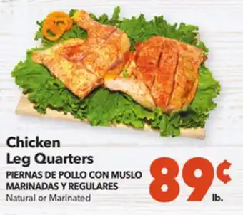 Vallarta Supermarkets Chicken leg quarters/ piernas de pollo con muslo marinadas y regulares offer