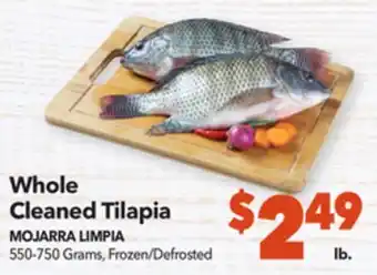 Vallarta Supermarkets Whole cleaned tilapia/mojarra limpia offer