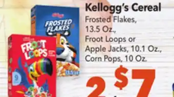 Vallarta Supermarkets Kellogg's cereal offer