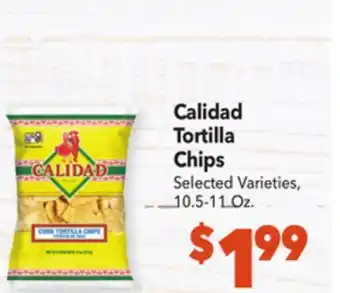 Vallarta Supermarkets Calidad tortilla chips offer