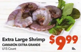 Vallarta Supermarkets Extra large shrimp offer