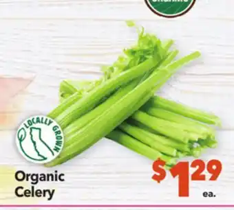 Vallarta Supermarkets Organic celery offer