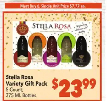 Vallarta Supermarkets Stella rosa variety gift pack offer