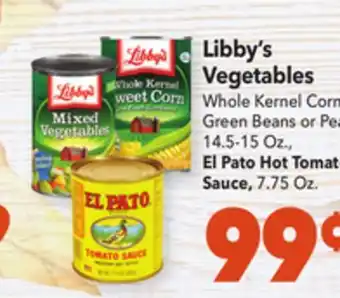 Vallarta Supermarkets Libby's vegetables offer