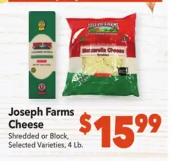 Vallarta Supermarkets Joseph farms cheese offer