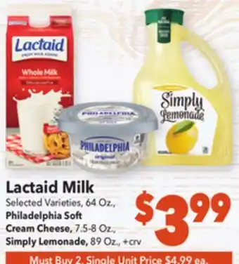 Vallarta Supermarkets Lactaid milk offer