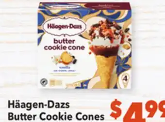 Vallarta Supermarkets Häagen-dazs butter cookie cones offer