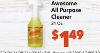 Vallarta Supermarkets Awesome all purpose cleaner offer