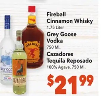 Vallarta Supermarkets Fireball cinnamon whisky offer