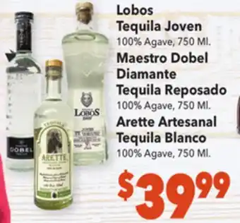 Vallarta Supermarkets Lobos tequila joven offer