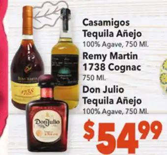 Vallarta Supermarkets Casamigos tequila añejo offer