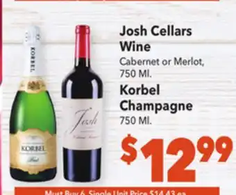 Vallarta Supermarkets Josh cellars wine offer