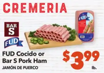 Vallarta Supermarkets Fud cocido or bar s pork ham offer
